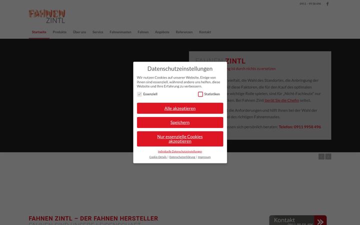 Screenshot von fahnen-zintl.de