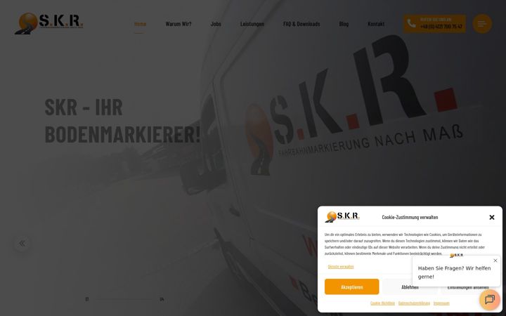 Zrzut ekranu fahrbahnmarkierung-rapp.de