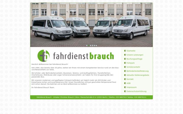 Zrzut ekranu fahrdienst-brauch.de