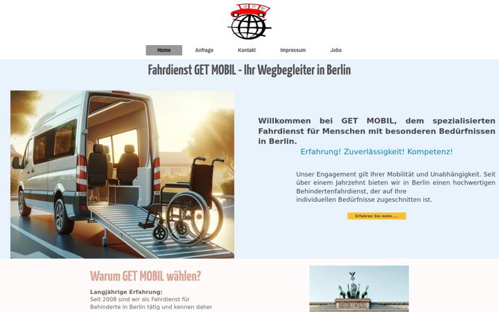 Zrzut ekranu fahrdienst-getmobil.de