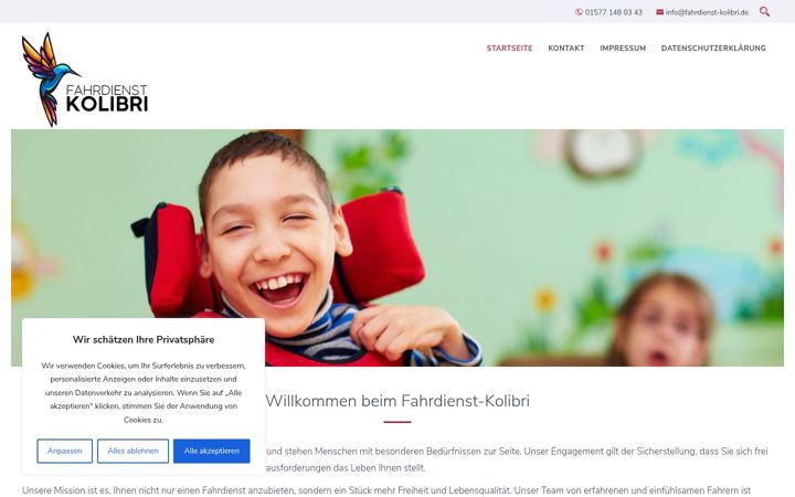 Zrzut ekranu fahrdienst-kolibri.de