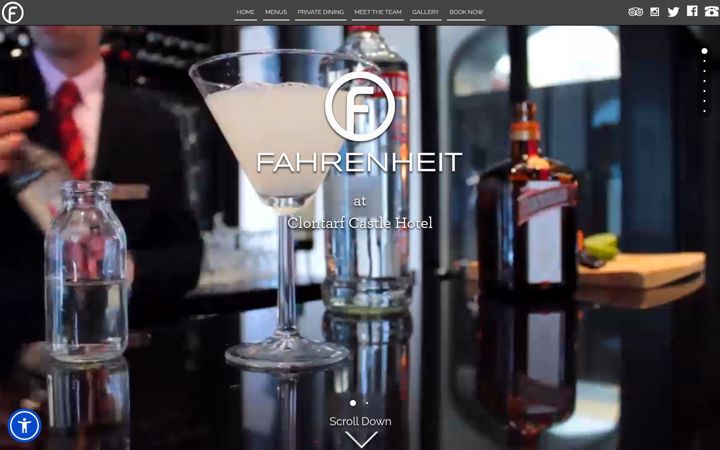 Screenshot von fahrenheitclontarf.ie