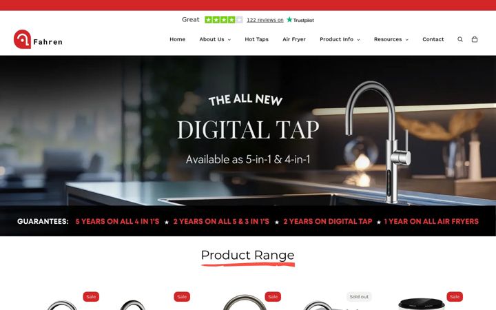Screenshot of fahrenuk.com