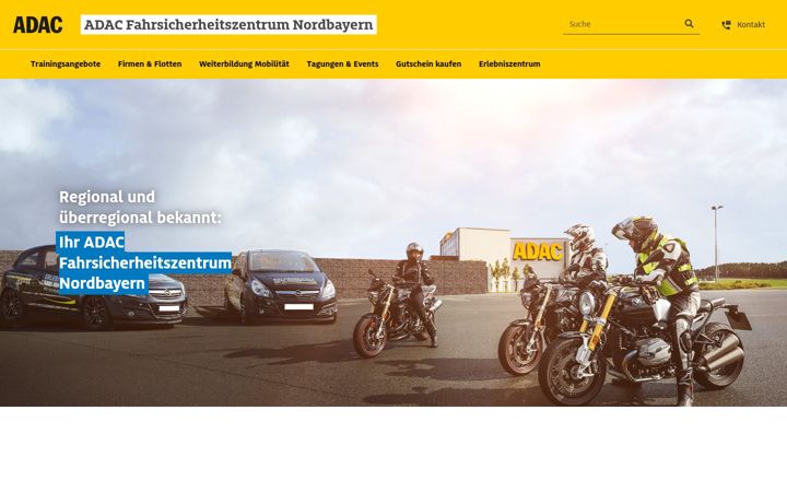 Zrzut ekranu fahrerlebnis-bayern.de