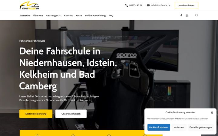 Zrzut ekranu fahrfreude.de