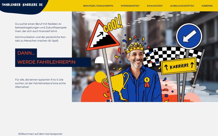 Screenshot of fahrlehrer-karriere.de