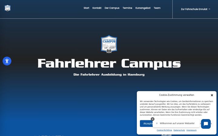 Screenshot of fahrlehrercampus.hamburg