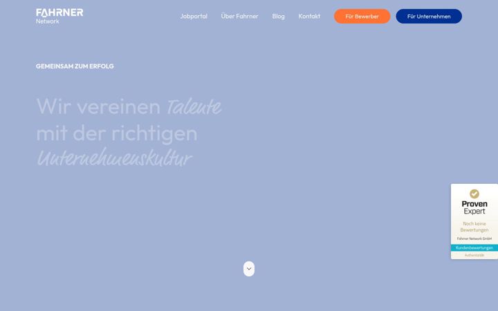 Screenshot of fahrner-job.com