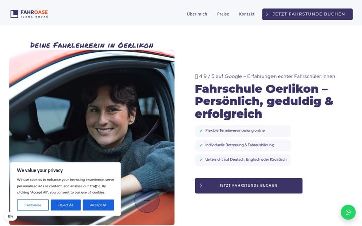 Screenshot of fahroase.ch