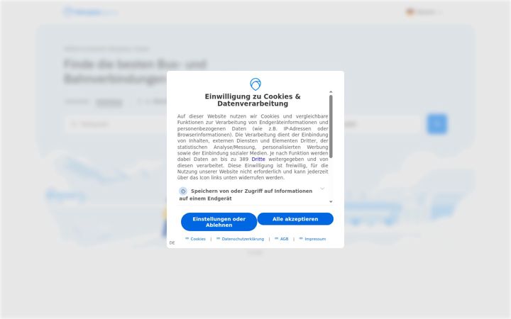 Screenshot of fahrplan.guru
