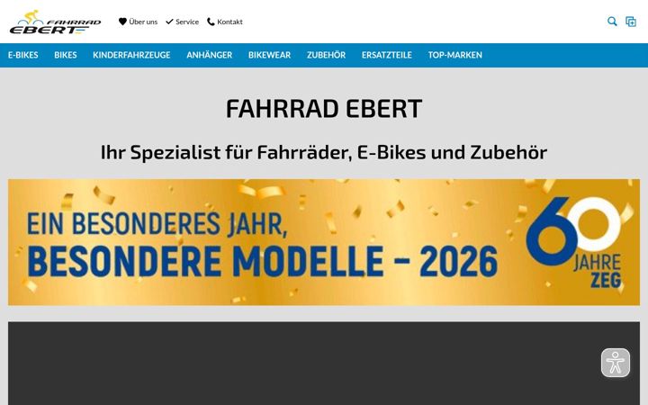 Screenshot of fahrrad-ebert.de