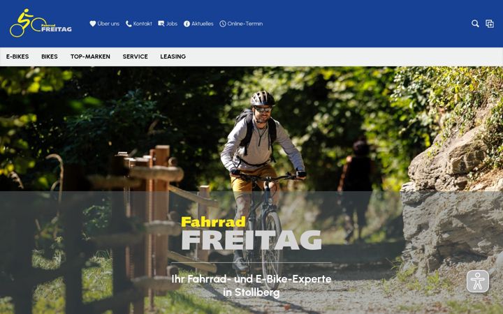 Ekrano kopija fahrrad-freitag.de