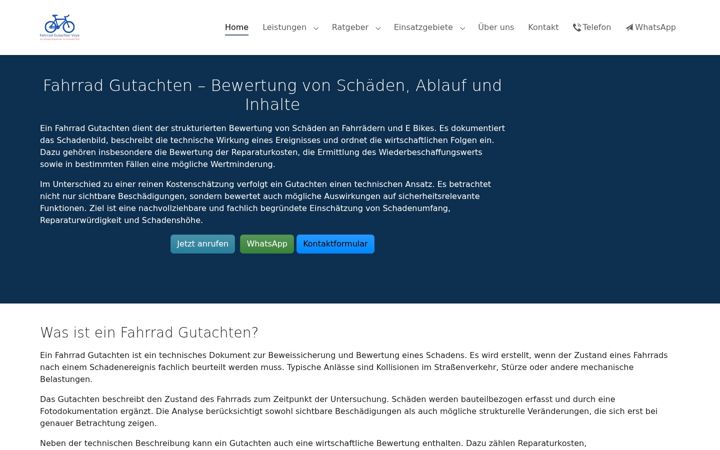 Screenshot of fahrrad-gutachten.net
