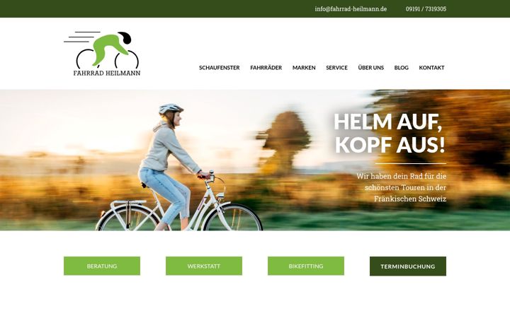 Screenshot of fahrrad-heilmann.de