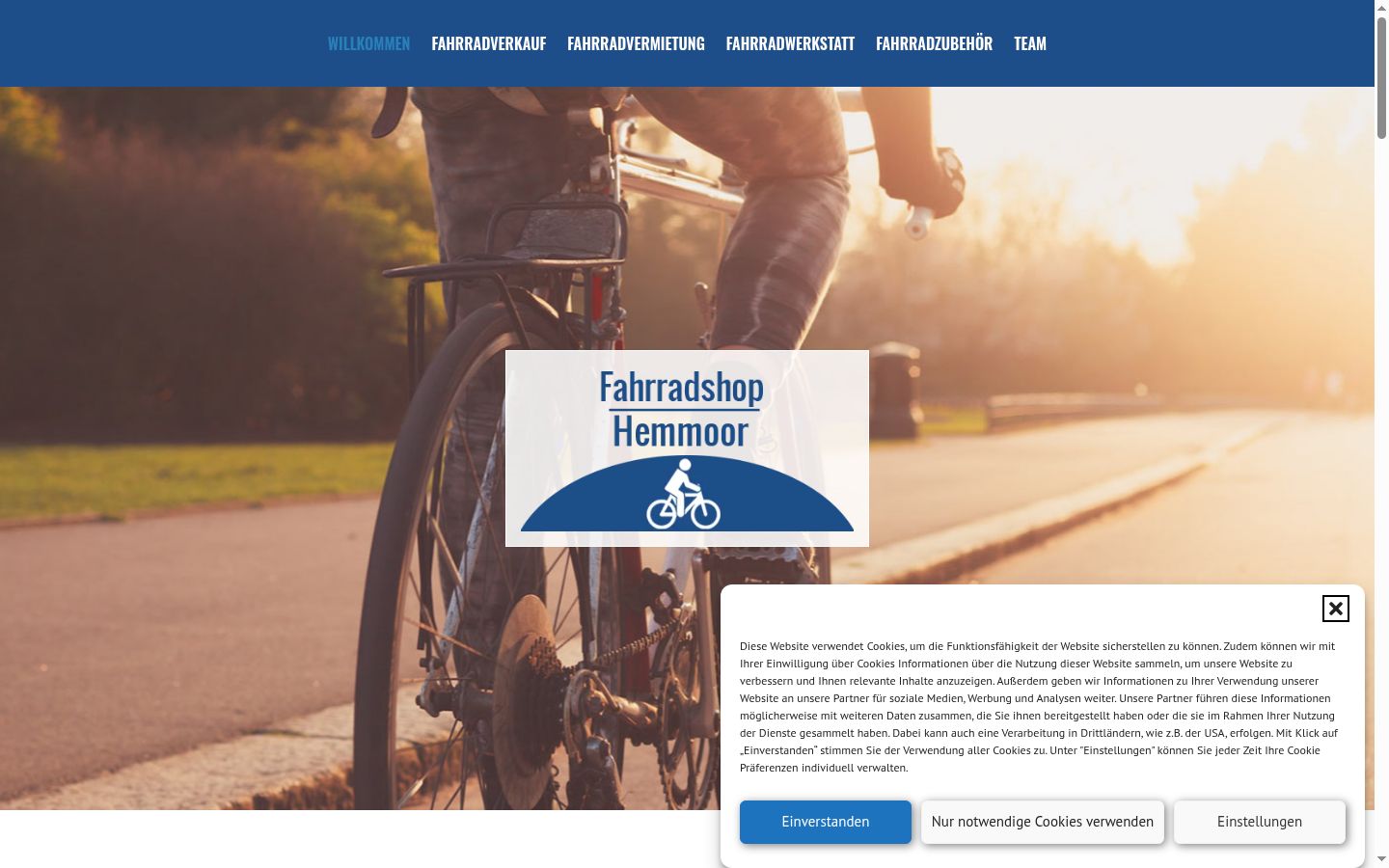 Screenshot tal-banner tal-kunsens muri qabel kwalunkwe interazzjoni