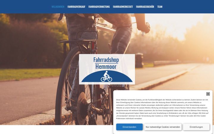 Screenshot of fahrrad-hemmoor.de