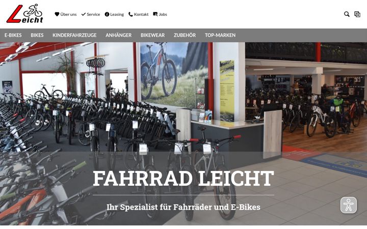 Screenshot of fahrrad-leicht.de