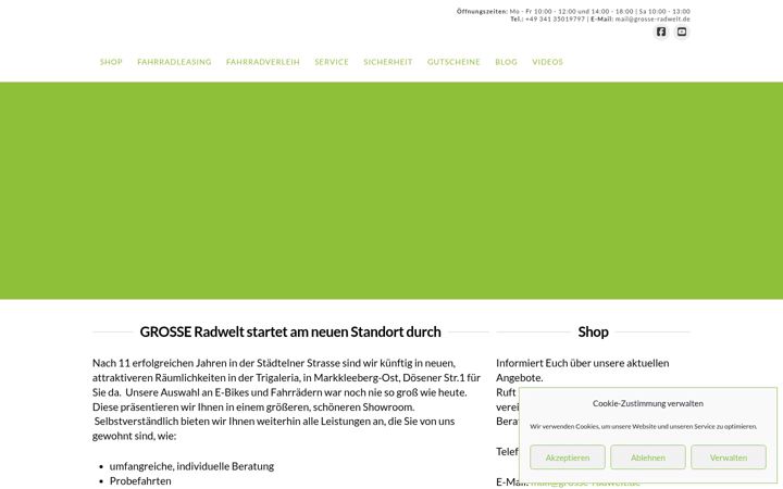 Screenshot of fahrrad-leipzig.com