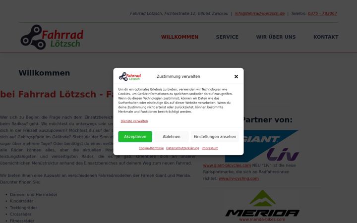 Screenshot van fahrrad-loetzsch.de