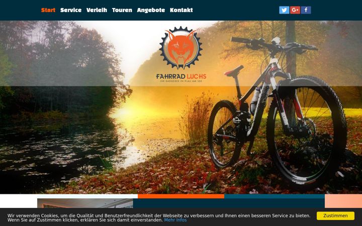 Screenshot von fahrrad-luchs.de
