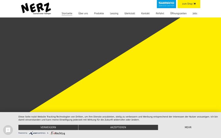 Screenshot von fahrrad-nerz.de