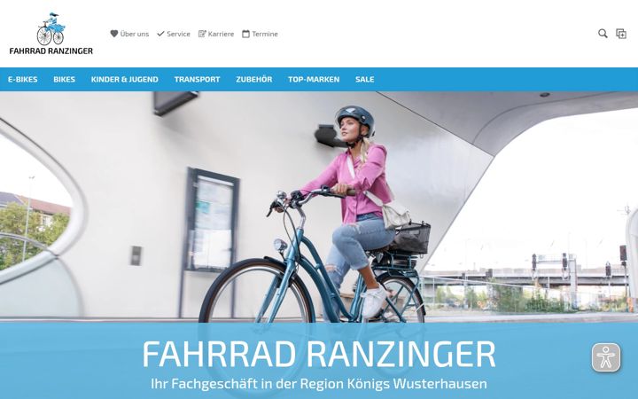 Screenshot von fahrrad-ranzinger.de