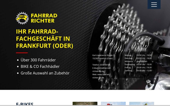 Screenshot von fahrrad-richter-ffo.de