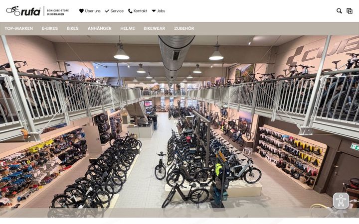Screenshot von fahrrad-rufa.de