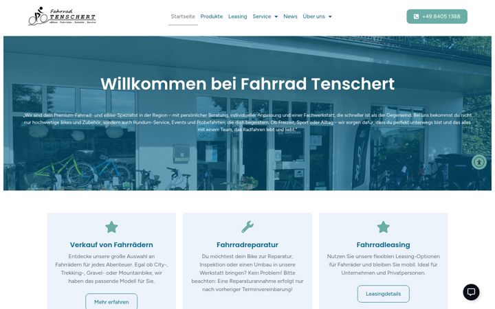 Screenshot of fahrrad-tenschert.de