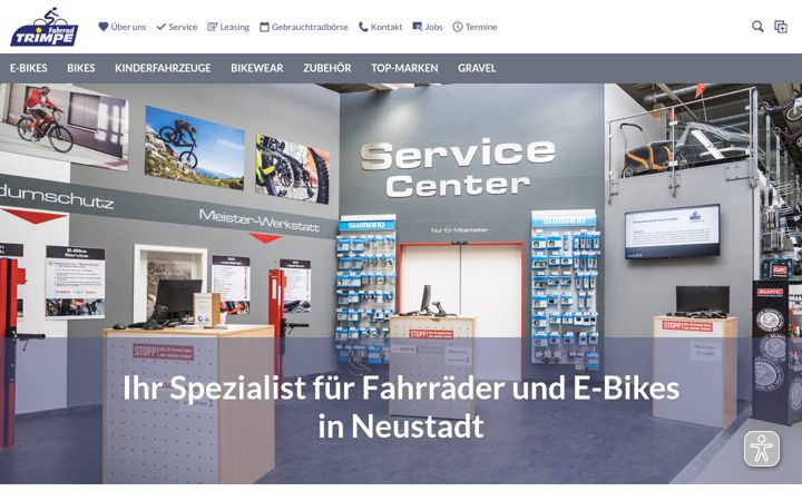 Screenshot von fahrrad-trimpe.de