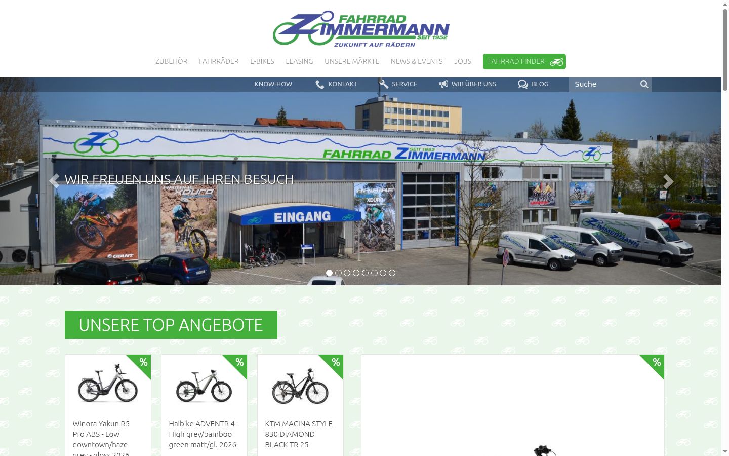 Screenshot des Einwilligungsbanners vor jeglicher Interaktion