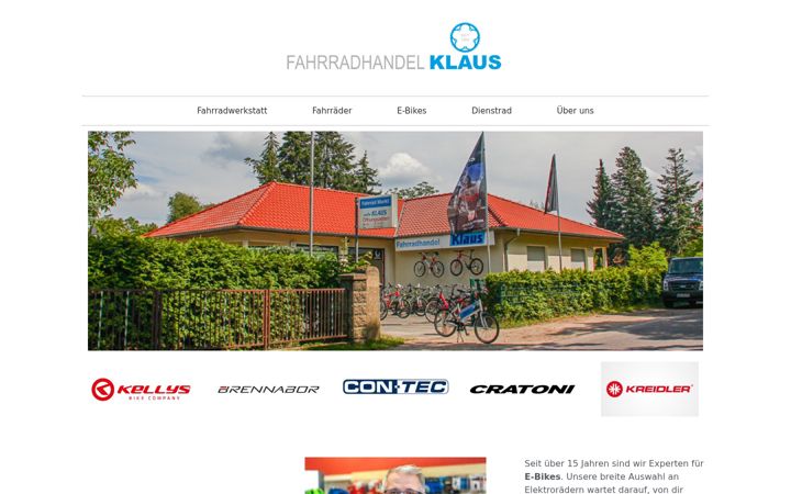 Screenshot von fahrradhandel-klaus.de