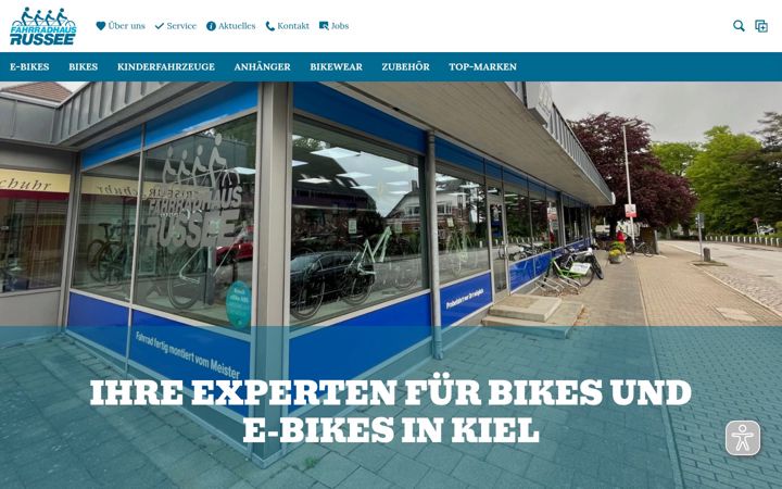 Screenshot van fahrradhaus-russee.de