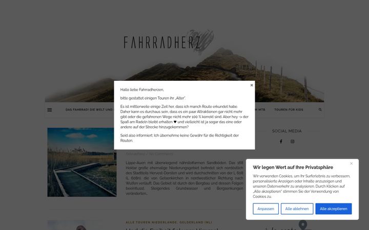 Zrzut ekranu fahrradherz.de
