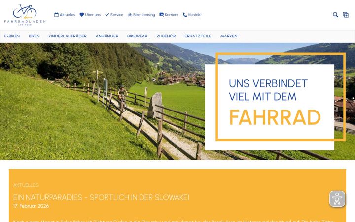 Ekraanipilt saidist fahrradladen-loeningen.de