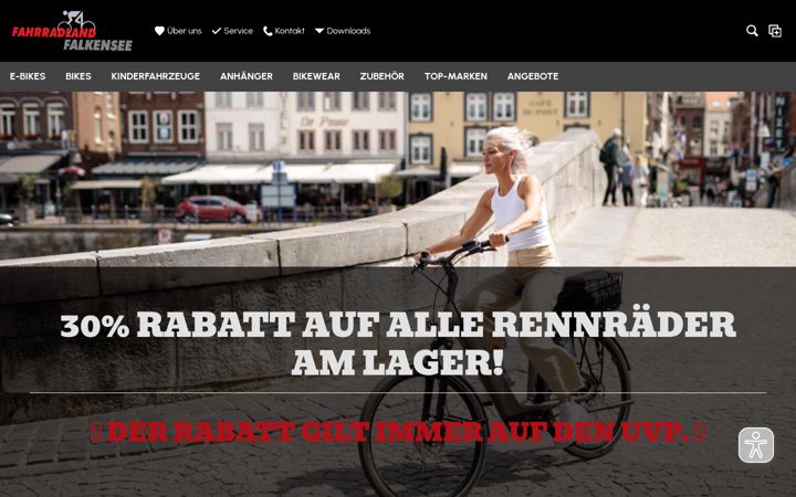 Zrzut ekranu fahrradland-falkensee.de