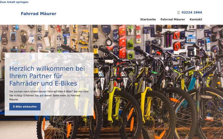 Zrzut ekranu fahrradmaeurer.de