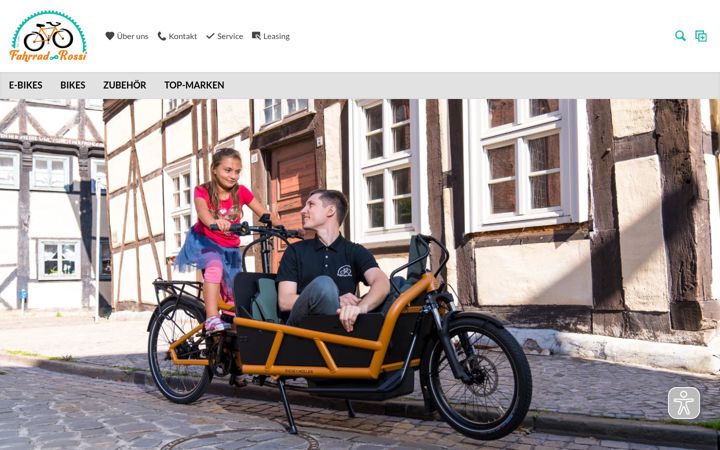 Ekraanipilt saidist fahrradrossi.de