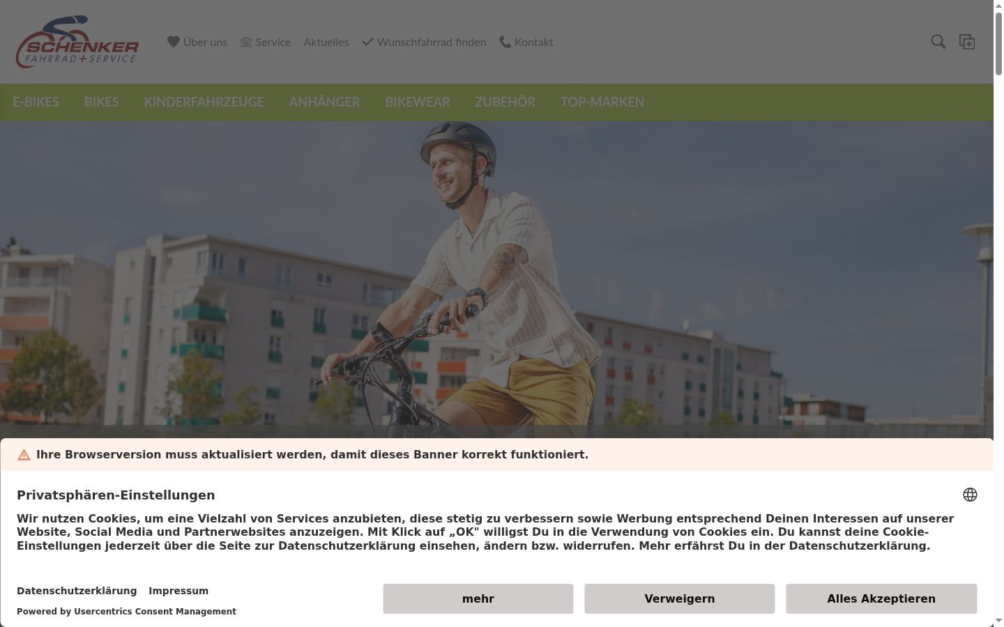 Screenshot tal-banner tal-kunsens muri qabel kwalunkwe interazzjoni