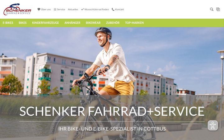 Screenshot von fahrradschenker.de