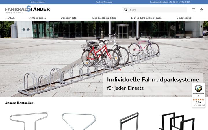 Screenshot of fahrradstaender.net