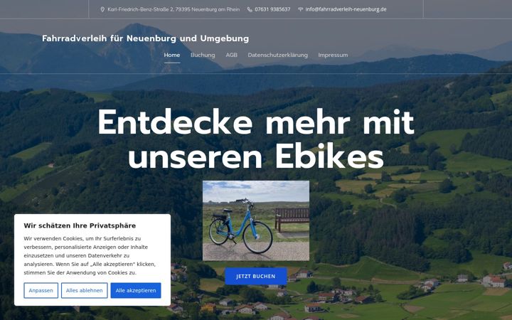 Screenshot von fahrradverleih-neuenburg.de