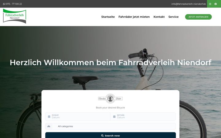 Screenshot von fahrradverleih-niendorf.de