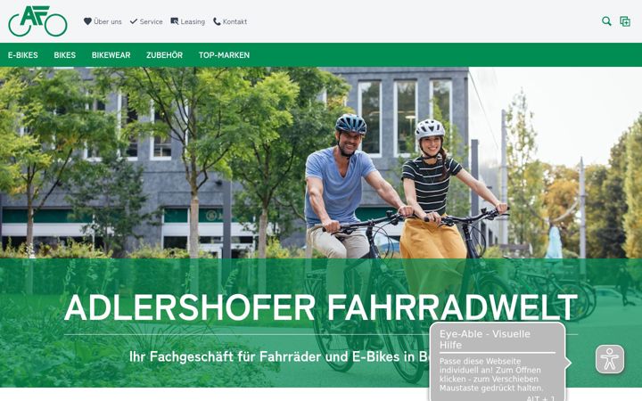 Screenshot von fahrradwelt-berlin.de