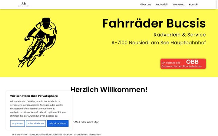 Screenshot of fahrraeder-bucsis.at