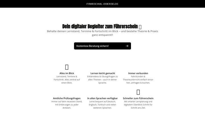 Screenshot von fahrschul-boerse.de