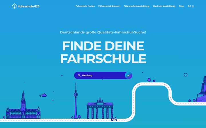 Screenshot von fahrschule-123.de