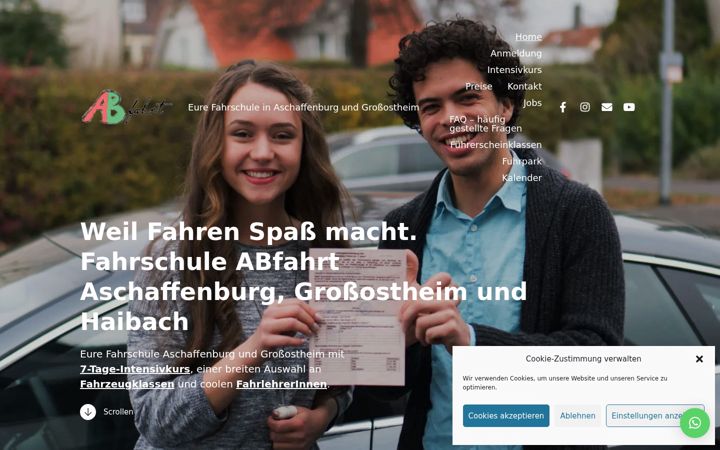 Screenshot von fahrschule-abfahrt.de