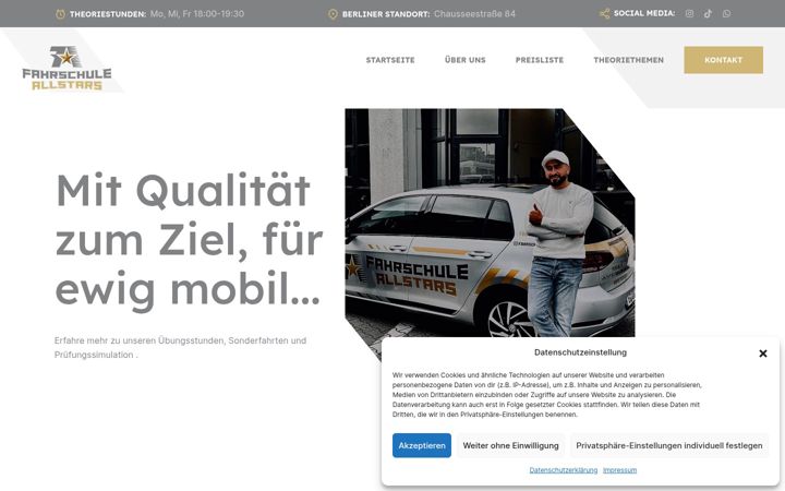Screenshot von fahrschule-allstars.de