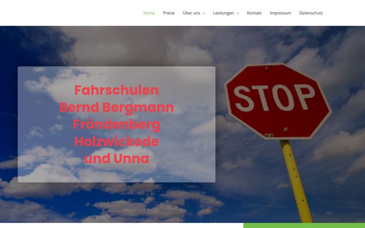 Screenshot stránky fahrschule-bernd-bergmann.de
